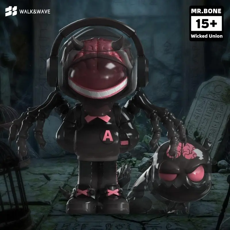 MR.BONE The Wicked Union Series Sealed Blind Box - Plastic Avant-Garde Art Toy Minifigures, Desktop Decor Collector's Item, Ideal Gift for Boys, Random Mystery Blind Pack