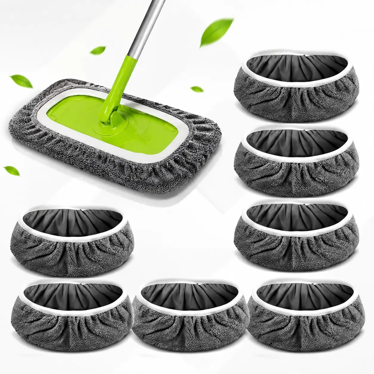 4/8/12 Pieces of Super Absorbent Mop Cloth, Dust Removal Mop Head, Suitable for Kitchen, Bedroom, and Commercial Use Home Cleaning Bundle