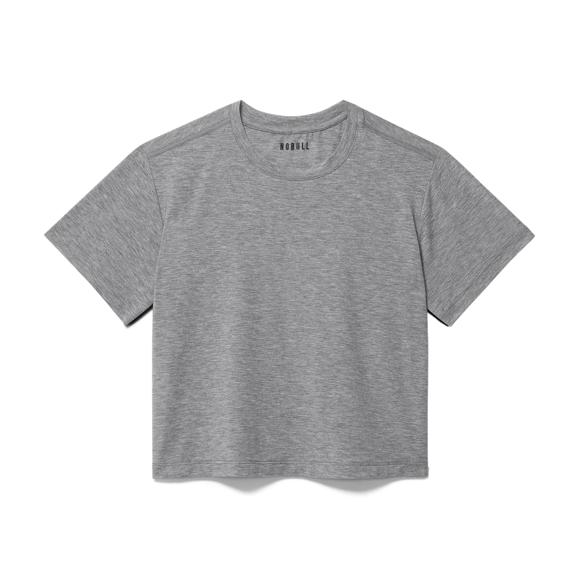 NOBULL Women's Boxy Tee in Heather Grey