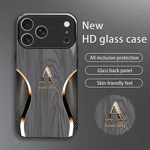 Suitable for [iPhone 17 Pro Max] Brand new premium phone case, drop-proof and fingerprint-resistant，sophisticated and minimalist design, with 26 English letters to choose from YM99