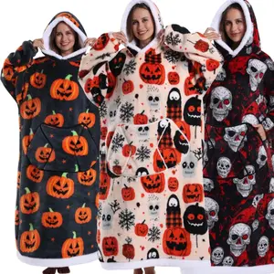 Men Women Oversized Hooded Sweatshirt, Warm Fleece Lined Pullover, Long Sleeve Casual Wear, Cozy Winter Clothing, Christmas Gifts For GF, Hoodie Blanket