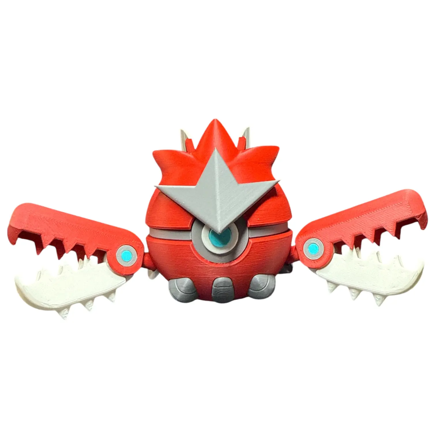 Mega Scizor Inspired 3D Printed Poke Ball Figurine, Collectible Figure Ornament for Home Decor