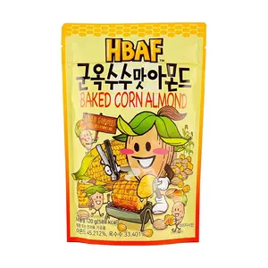 HBAF Korean Roasted Corn Flavor Almonds 120g | Trending Korean Nut Snack
