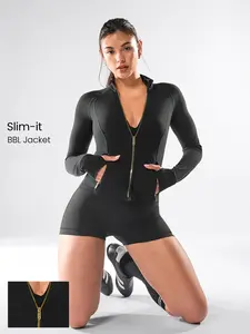 GLOWMODE Golden Zipper FeatherFit Slim-It Streamline Performance Jacket