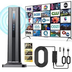 HDTV antenna for smart TV, digital antenna for local channels, support 4K, free local channels for smart TV