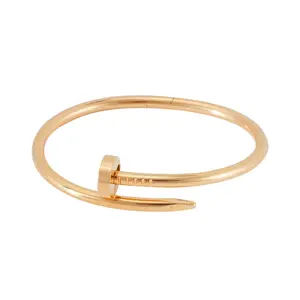 Pre-owned Cartier Juste Un Clou Bracelet 18K #19 Rose Gold B6048116 JLP019421 Joyce