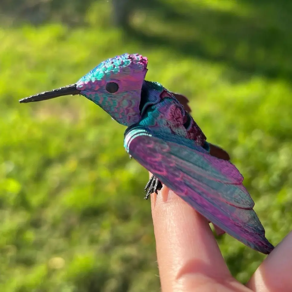 Humming Bird 3D Printed Figurine Decorative Gift