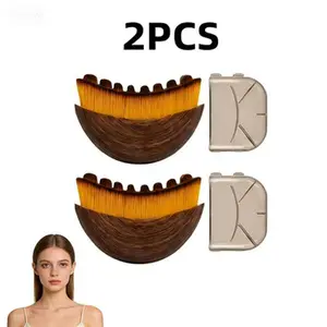 2pcs new lymphatic contour brush dry brush lymphatic brush, massage facial chin and jawline carving conforms to ergonomic design