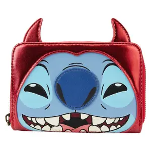Stitch Devil Cosplay Zip-Around Wallet