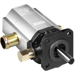 VEVOR Hydraulic Log Splitter Pump, 13GPM, 2 Stage 3000PSI Wood Log Splitter Pump, 1'' Inlet 1/2'' NPT Outlet 3600 RPM Aluminum Hydraulic Gear Pump, for Small Engine Mounting Log Splitters Snowplow