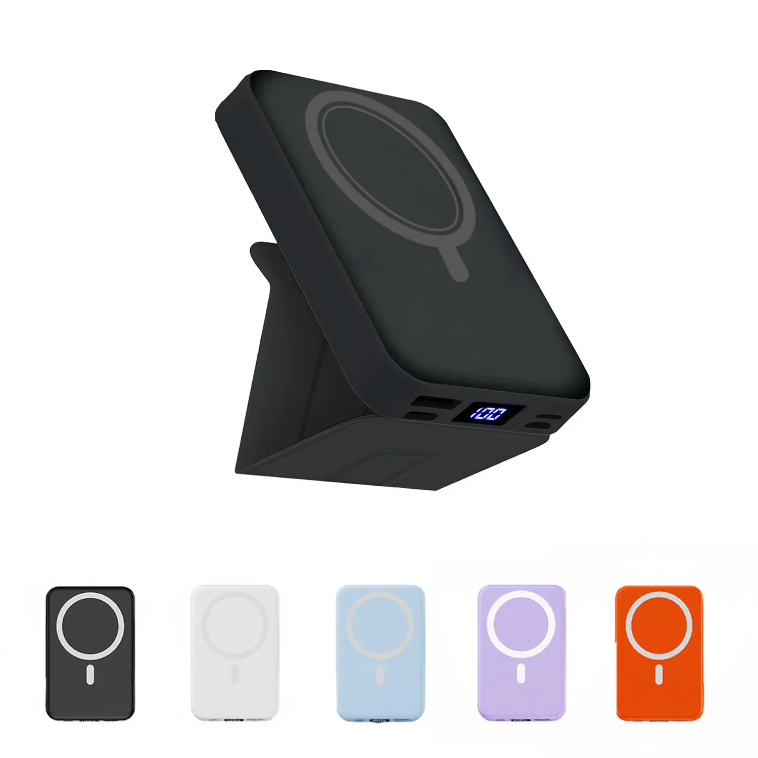 MagSafe Magnetic Portable Charger 5000&10000mAh - 22.5W PD Fast Charging Power Bank with Stand, LED Display, USB-C, Wireless Charging for iPhone 17/16/15/14/13/12 & Android Devices, Magnetic Phone Charger Accessories,back to school