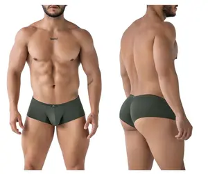 Men's Plain, Soft, Stretchy Polyester Microfiber Trunks - Casual Elegant Underwear, Performance Boxer Briefs, Soft Stylish Brief