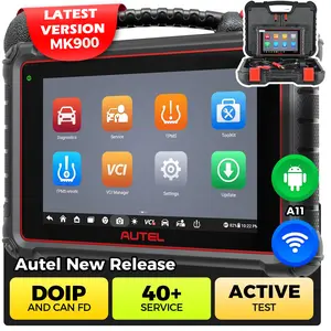 Autel MaxiCОM MK900 Scanner, 40+Service, CAN-FD DOIP, 3K+ Active Test, Full Diagnose, WFi Print, 11 OS,FCA SCW OBD2 Scanner Bi-Directional
