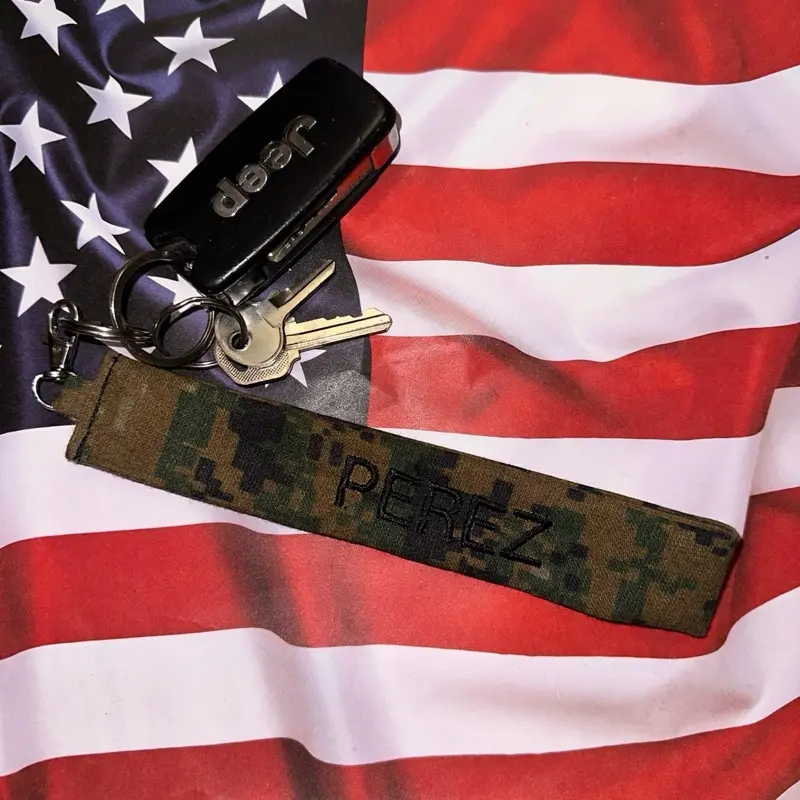Custom Military Name Wristlet