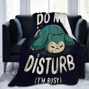 Soft Funny Snorlax Throw Blanket Cartoon,Bed Throws Flannel Travel Blanket,Super Cozy Flannel Fleece Picnic Blanket For Boys Girls Adults,Warm Plush Blankets For Couch Sofa Bed Living Room ,Kids Adults Throws Travel Blanket Christmas Holiday Birthday Part