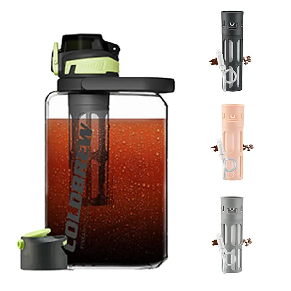 [TikTokShopBackToSchool]  MAXSO Cold Brew Coffee Maker 68oz Iced Coffee Tritan Pitcher with 350Mesh Filter 2 Leakproof Lids for Airtight Storage & Easy Brewing Tea