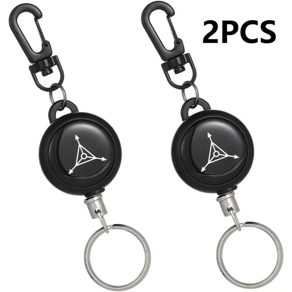 2pcs Randomization Easy Pull Buckle Wire Rope Retractable Keychain Anti Loss Anti Theft Anti Retractable Stretch Elastic Key Keychain Loss Prevention