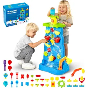 VEVOR Water Table for Toddlers, Kids Activity Play Waterway, Outdoor Summer Water Park Playset with 39PCS Accessories for Backyard Lawn Beach, Activity Sensory Play Table for 3+ Years Boys GirlsVEVOR Super Brand Day