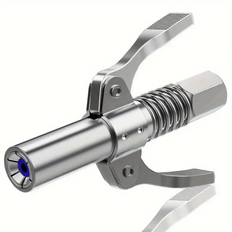 Grease Gun Coupler, Car Repair Tool, Automotive Repair Tools, Automotive Maintenance Tools, Double Widen Handle Quick Lock Release Grease Tips Ends Couplers, Rated 10, 000 PSI, Compatible with All Grease Guns 1/8" NPT Fittings