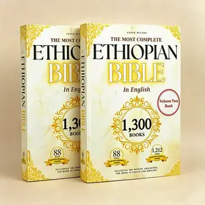 Ethiopian Bible in English 2-Volume Set, Ancient Orthodox Holy Scripture with 88 Original Canon Books, 1212 Apocrypha Texts, Full Book of Enoch & Jubilees