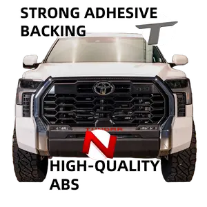 3D Raised Grille insert letters decal exterior accessories Compatible with Tundra  2022 2023 2024 2025 Models Accessories ABS Plastic Anti FadeCoating Red