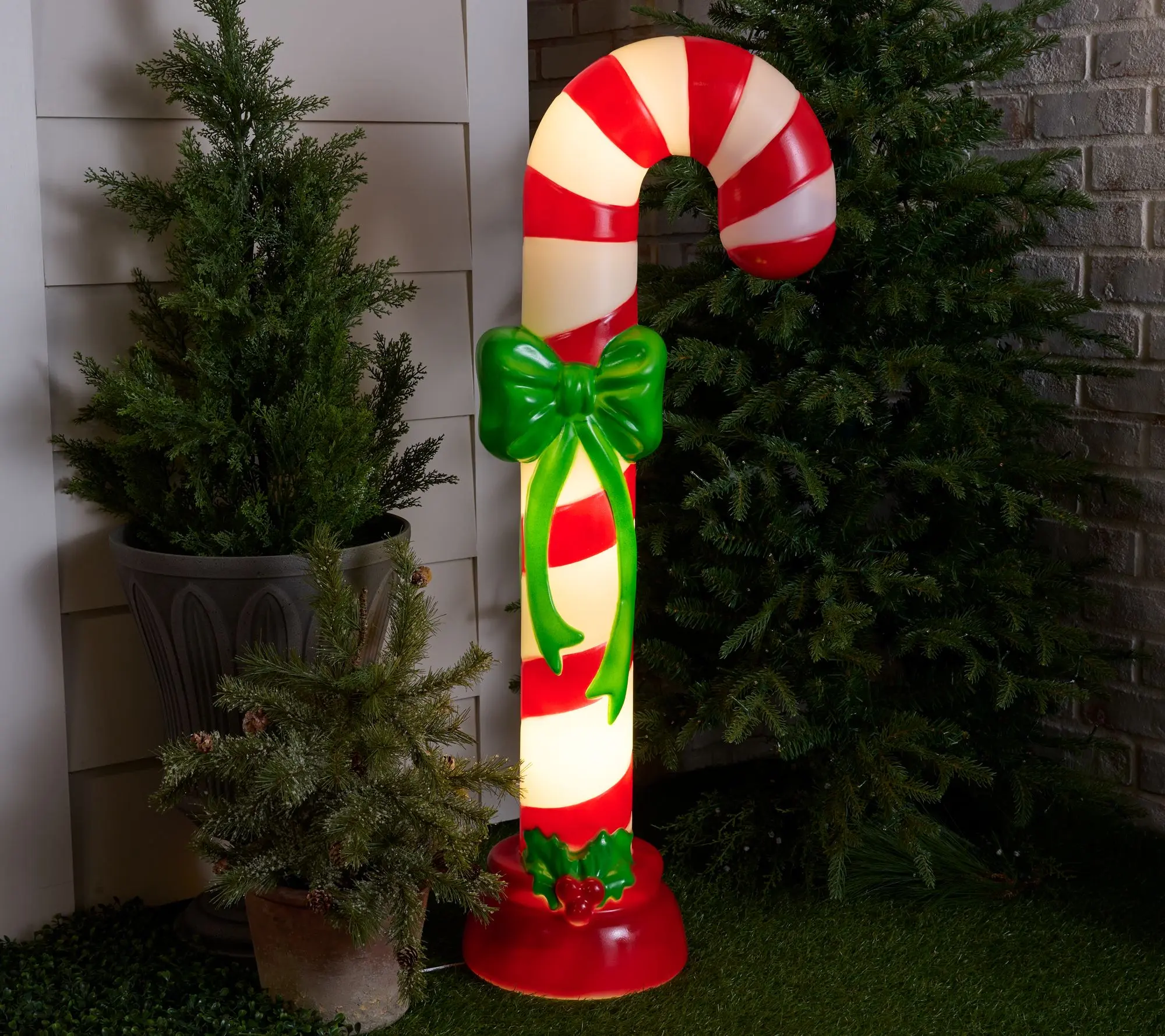 Mr. Christmas 42" Illuminated Blow Mold Candy Cane Mr. Christmas 42" Illuminated Blow Mold Candy Cane