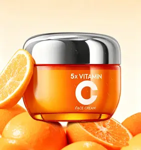 5X Vitamin C Face Cream, Moisturizing, Hydration &Nourishing Face Cream,Facial Moisturizer for FineLines, Wrinkles Organic Lotion