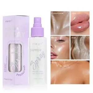 The glitter spray for face and body is suitable for all skin types, making the skin shine brightly. It is very suitable for various occasions and daily use, Shimmering Body Glitter, Sparkly Glitter, Body Makeup, Body Pearlescent Glitter