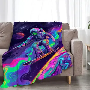 Astronaut Spaceman Throw Blanket Gifts and Decor for Boys Girls Women Men Kids Adults  50x40