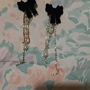 Bowknot Design Earrings, Faux Pearl Decor Earrings, Elegant Jewelry for Women, Trendy All-match & Exquisite Jewelry for Birthday Gift