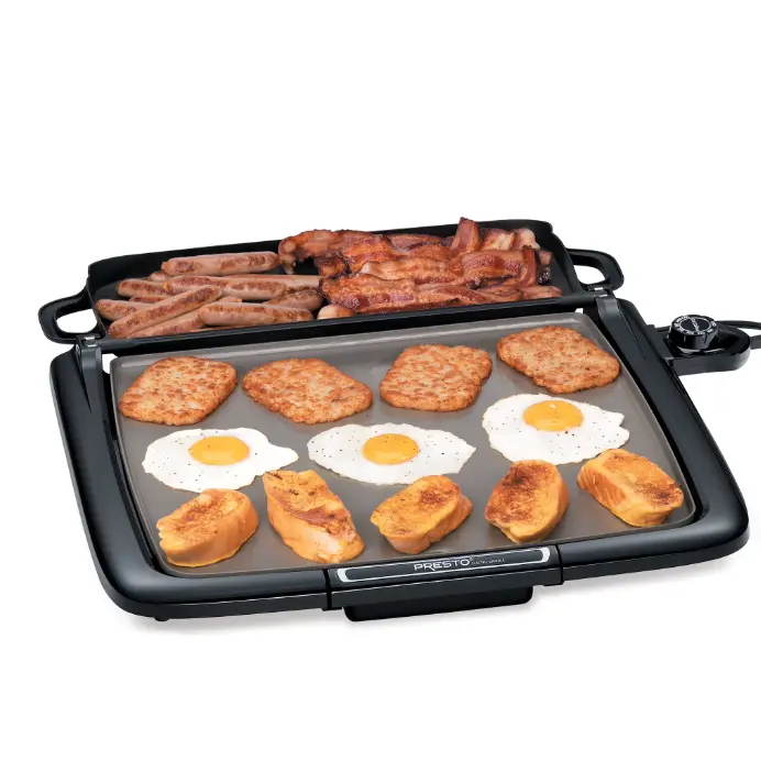Presto Ceramic Electric Griddle/Warmer Plus, Black 07024
