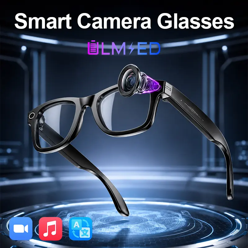 ULMIED Multifunctional Smart Glasses - 8MP HD Recording Glasses, Bluetooth Audio Music, Photochromic Lens, Wearable Sunglasses, Men's Outdoor & Daily Electronics Accessory, Father's Day Gift