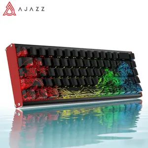 AJAZZALUX68 HE Magnetic Shaft Mechanical Keyboard, 60% Gaming Keyboard, Quick Trigger, Magnetic Switches 8K Hz Polling Rate, PBT Keycaps for Win/Mac, Wired RGB Mechanical Keyboard.