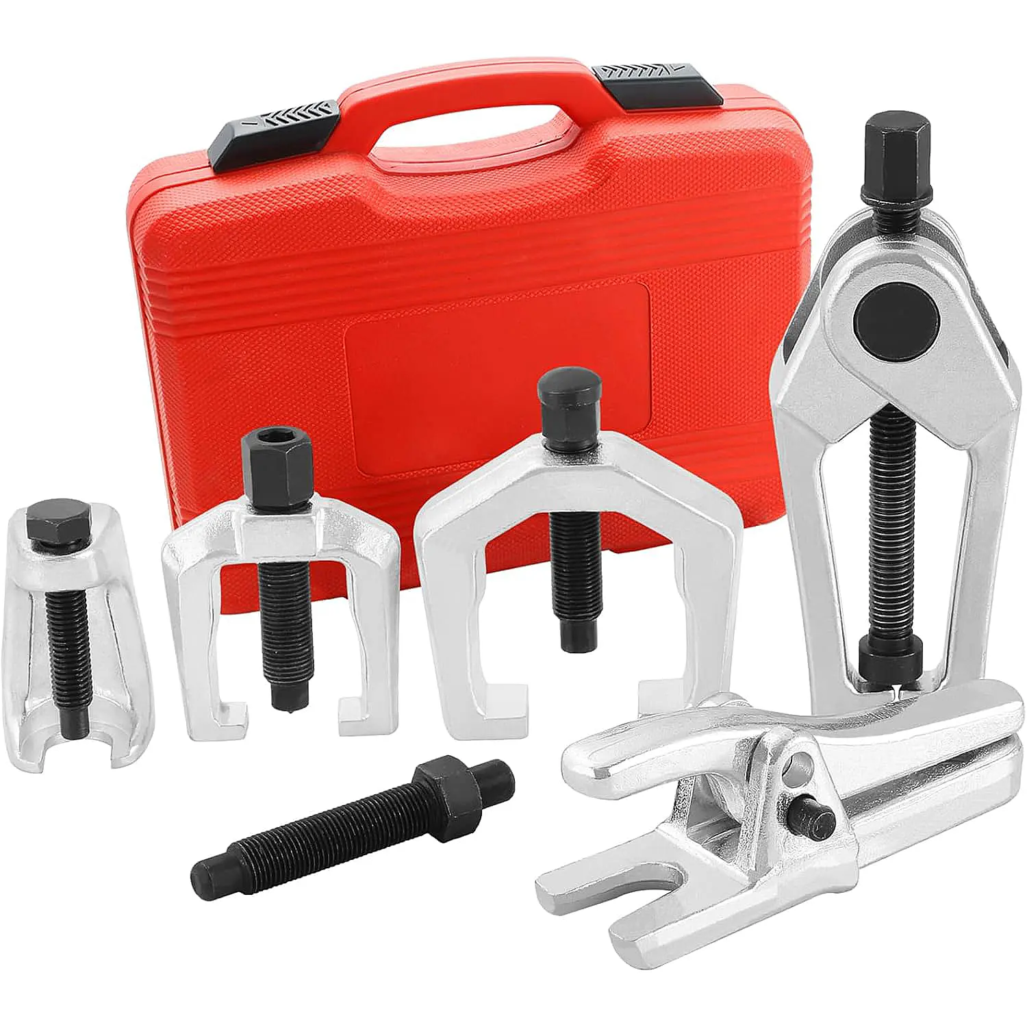 Multifunctional 5-in-1 Automotive Toolkit Repair Kit Ball Joint & Tie Rod Tools for Front End Service - Ball Joint Separator, Pitman Arm Puller, Tie Rod End Splitter Disconnecting Tool Set, Father's Day Gift for Men