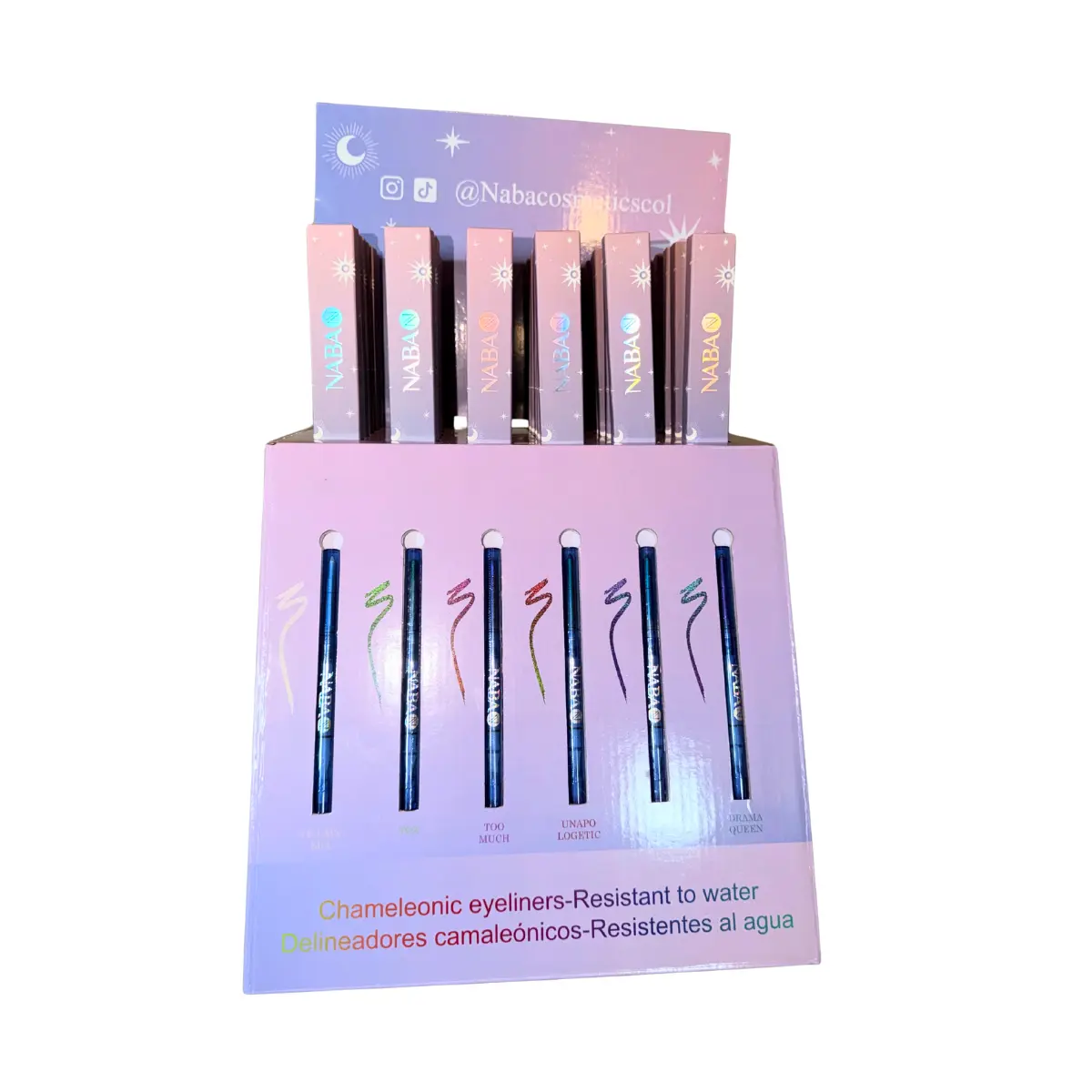 NABA Multichrome Eyeliner Mega Pack-30 Pieces Waterproof Long Lasting