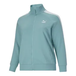 PUMA Womens Iconic T7 Jacket Athletic Outerwear Casual - Blue