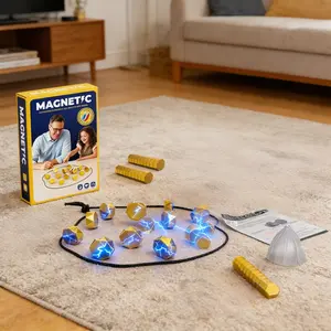 Family Strategy Board Game, Portable Magnetic Toy, Tabletop Games, Perfect for Travel and Parties, Ideal Birthday Gift, Desktop Game