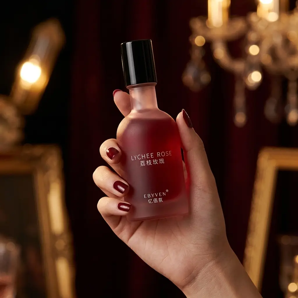 EBYVEN Lychee Rose Eau de Toilette for Women – Litchi Rose & Red Wine Woody Musk Fragrance, Dark Romantic Scent, Luxury Evening Perfume 1.0 fl.oz.