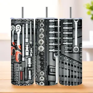 20oz Mechanic-Themed Stainless Steel Tumbler - "I Can't Fix Stupid But I Can Fix What Stupid Does" Design, Skinny & Durable with Seal Lid, Handwash Only, PVC-Free, Ideal for Adult Humor Enthusiasts, Mechanic Gift Item|Playful Phrase Mug|Durable Tumbler