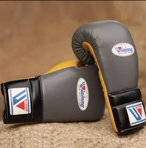 Winning Training Boxing Gloves 12oz Gray/Yellow