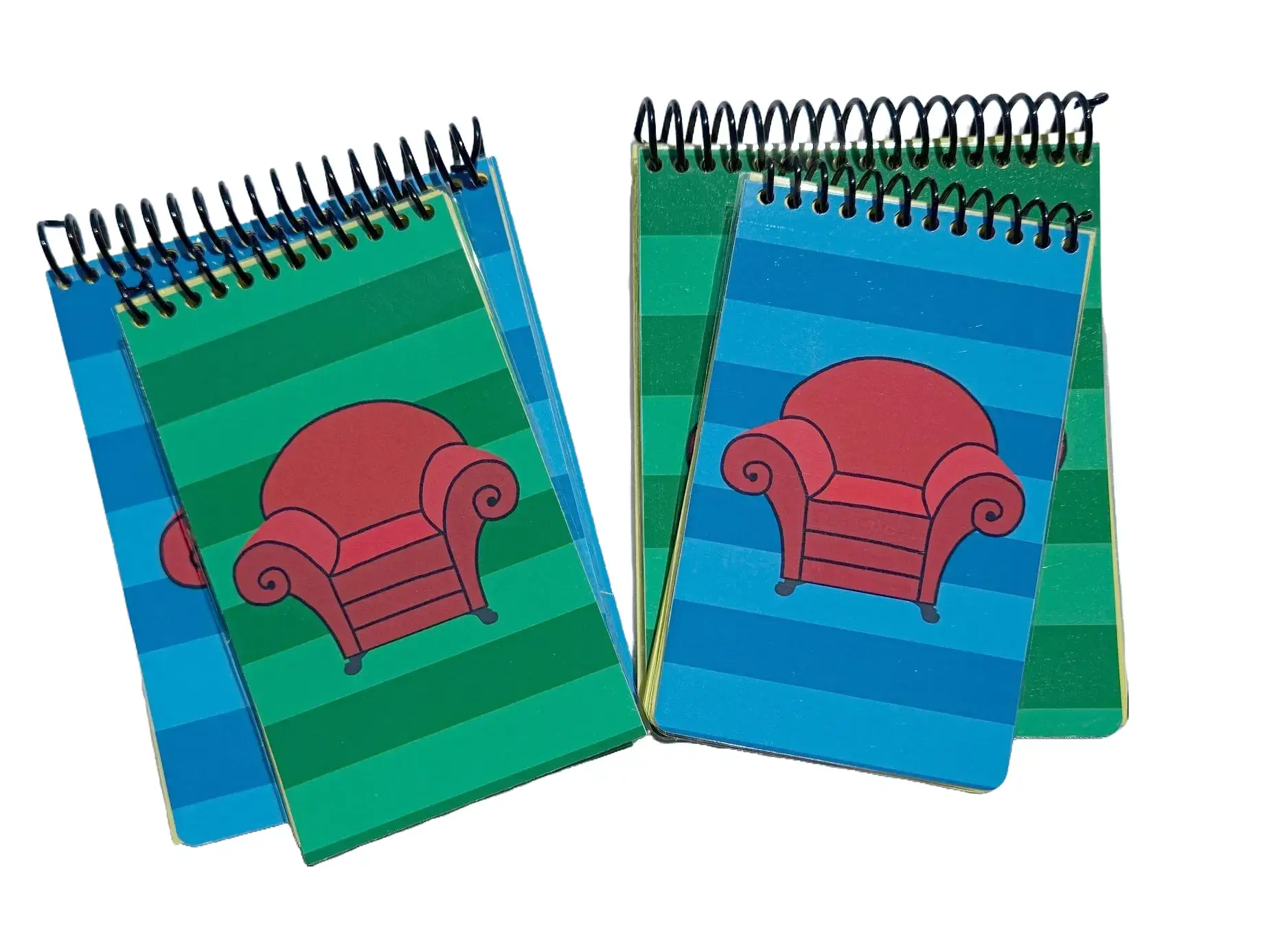 Handy Dandy Notebooks Inspired by Blue's Clue's - Spiral Bound with Red Armchair Design