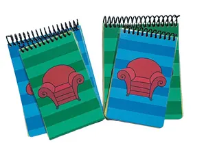 Handy Dandy Notebooks Inspired by Blue's Clue's - Spiral Bound with Red Armchair Design