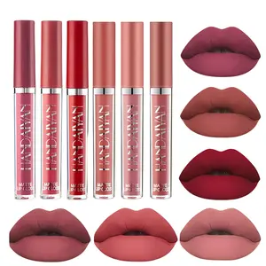 BestLand 6Pcs Matte Liquid Lipstick Makeup Set, Matte liquid Long-Lasting Wear Non-Stick Cup Not Fade Waterproof Lip Gloss (Set C)