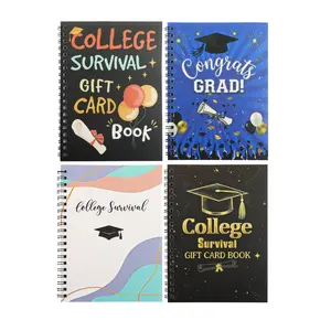 Coil-Bound Student Survival Gift Notebook, College Survival, Wallet Organizer, Coffee, Movies, Books, Travel Essentials, Creative Memory Journal, Unique Graduation Gift, Multifunctional Stationery