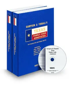 USED-Sampson & Tindall's Texas Family Code Annotated with CD-ROM, 2009 ed. (Texas Annotated Code Series) by Angela Pence (Paperback)