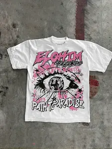 Unisex Short Sleeve T-Shirt, Casual Fashionable Style for Summer, Loose-Fitting Modern American Streetwear