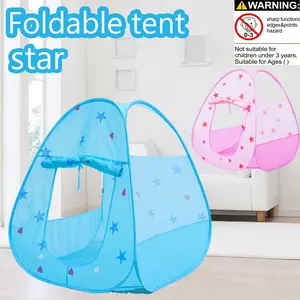 Star Four-Sided Tent Indoor Outdoor Playard Toy, Baby Boy Girl Playhouse, Foldable Home Use, Ocean Ball Pool, Easy Carry