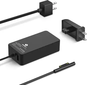 Computer Surface Pro Charger 65W, Surface Laptop Charger for Microsoft Surface Pro 9/8/7+/7/6/5/4/3 Surface Laptop 5/4/3/2/1/Studio, Surface Book 2/1, Surface Go 3/2/1 Support 44W, 36W,6FT Power Cord