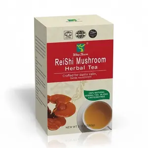WinsTown Natural Reishi Mushroom Herbal Tea - 100% Caffeine-Free, 2.11 oz (60g), 24-Month Shelf Life, Crafted for Daily Calm & Gentle Nourishment - Food & Beverage Tea