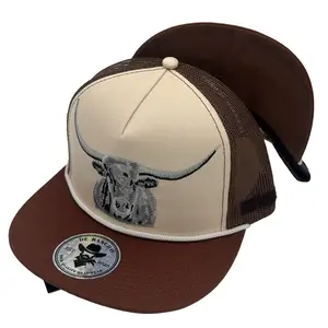 De Rancho Longhorn (Cream/Brown) DR207